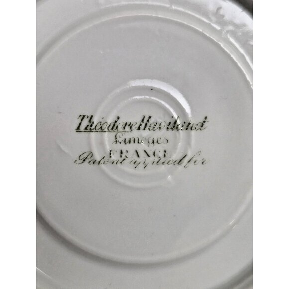 Set of 5 Theodore Haviland Limoges #37 Soft Wave Demitasse Saucers 4.5" Antique - Picture 5 of 6